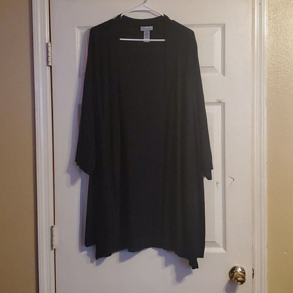 Black oversized cardigan